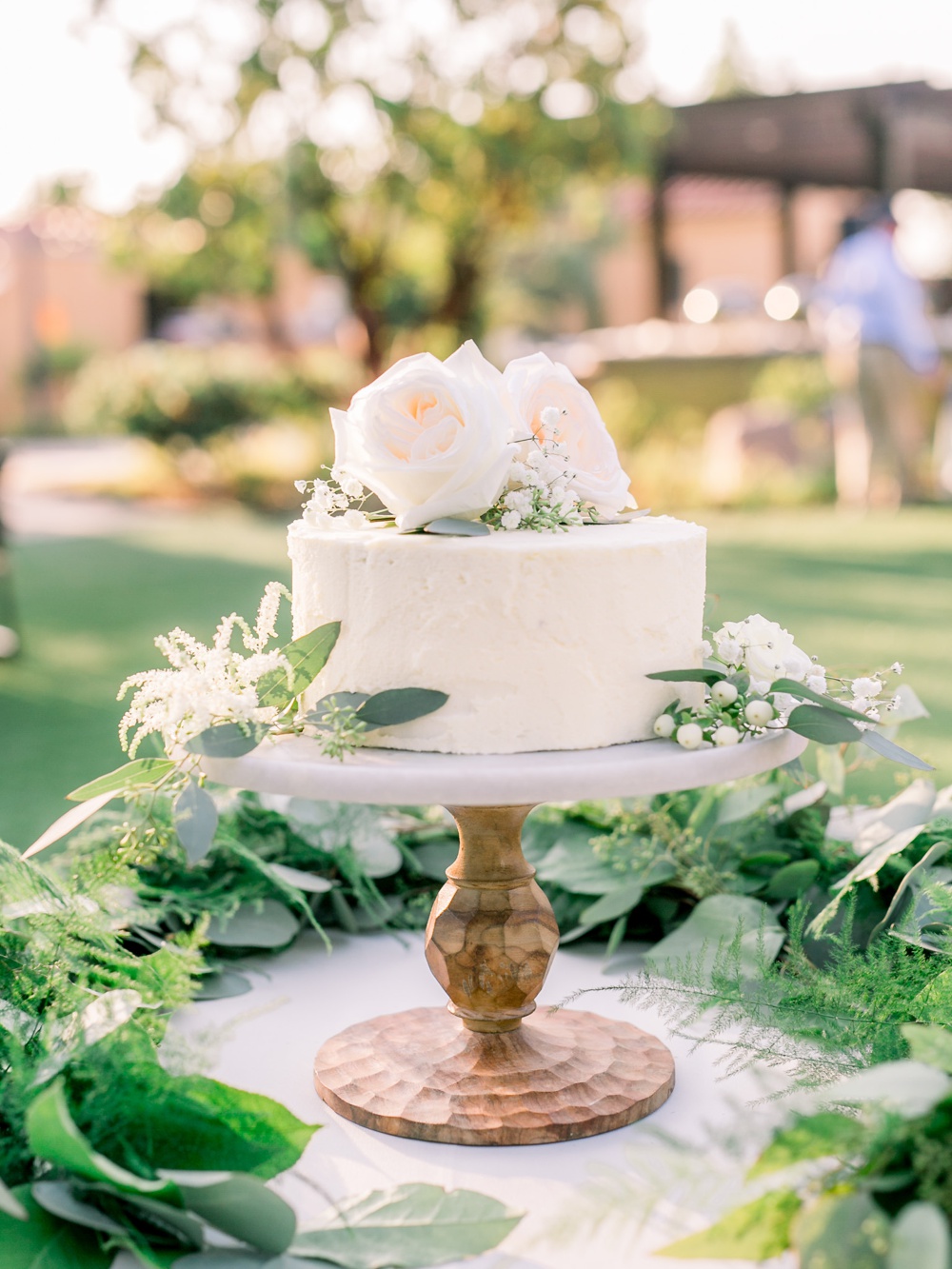 los robles greens wedding reception cake