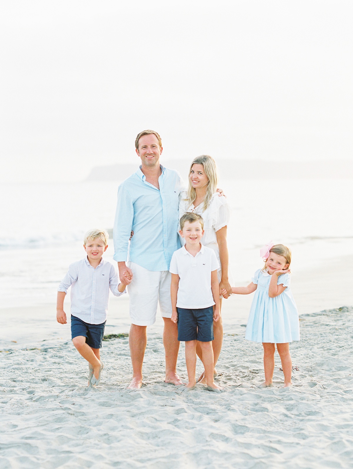 Beach Family Photo Outfit Inspiration | Coronado Family Photos Shot On Film By Mandy Ford Photography